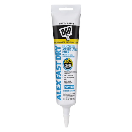 Acrylic Latex Caulk Plus Silicone 5.5 FL OZ White MPN:7079818408