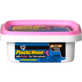 DAP® Plastic Wood-X® Latex All Purpose Wood Filler - 8.0 oz. Natural - 7079800541 7079800541 - Pkg Qty 6