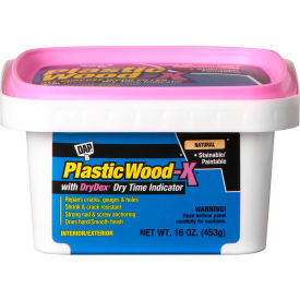 DAP® Plastic Wood-X® Latex All Purpose Wood Filler - 16 oz. Natural - 7079800542 7079800542 - Pkg Qty 8