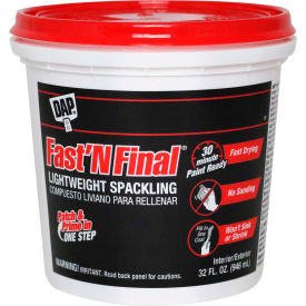 DAP® FAST'N FINAL® Lightweight Spackling - 32 oz. White - 7079812142 7079812142 - Pkg Qty 6