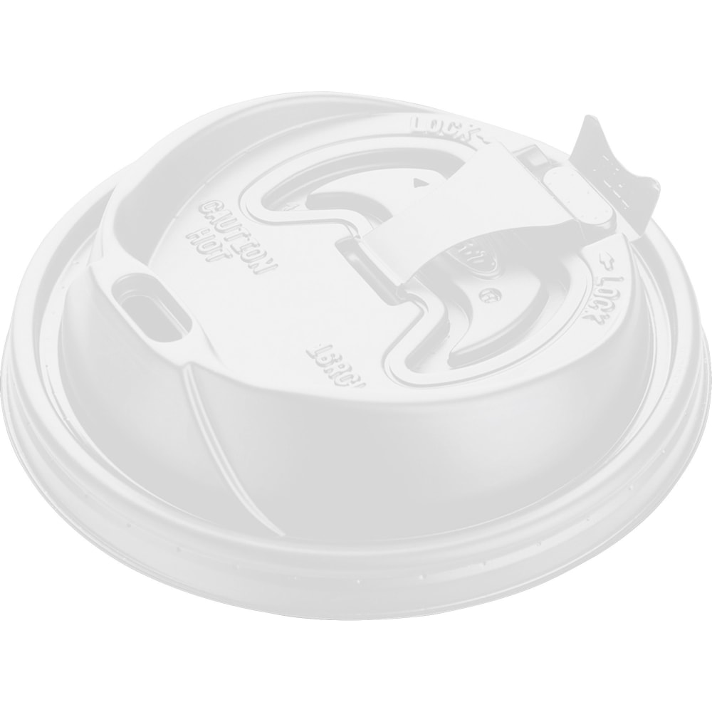 Dart Reclosable Hot Beverage Cup Lids - White - 100 / Pack MPN:16RCL