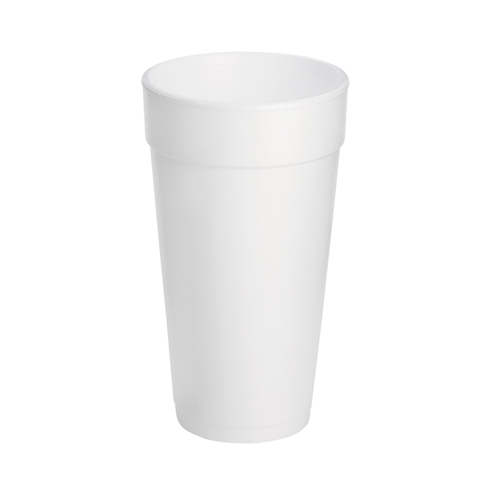 Dart Insulated Foam Drinking Cups, White, 20 Oz, White, Pack Of 500 Cups (Min Order Qty 2) MPN:20J16