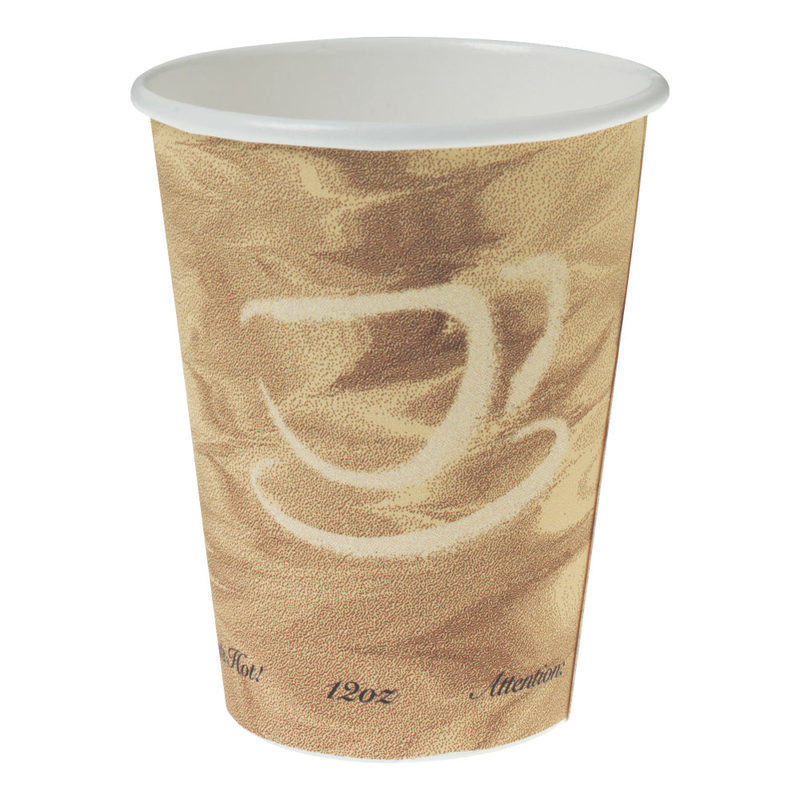 Solo Cup Mistique Polycoated Hot Paper Cups, 12 Oz, Brown, 50 Cups Per Sleeve, Case Of 20 Sleeves MPN:412MSN0029
