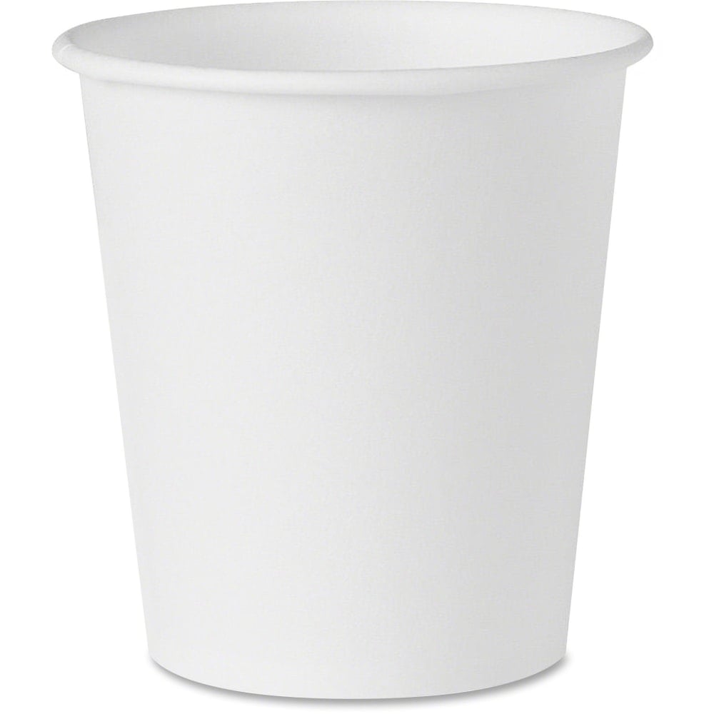 Solo Treated Paper Water Cups - 3 fl oz - 100 / Pack - White - Paper - Water (Min Order Qty 7) MPN:442050