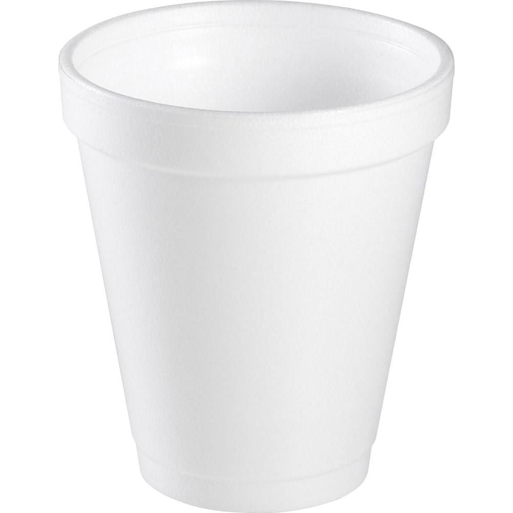 Dart Handi-Kup Insulated Styrofoam Cups, 6 Oz, White, Box Of 1, 000 Cups MPN:6J6