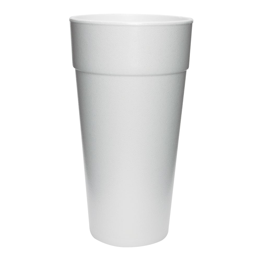 Dart Insulated Foam Cups, 24 Oz, White, 20 Cups Per Bag, Carton Of 25 Bags MPN:DCC24J16