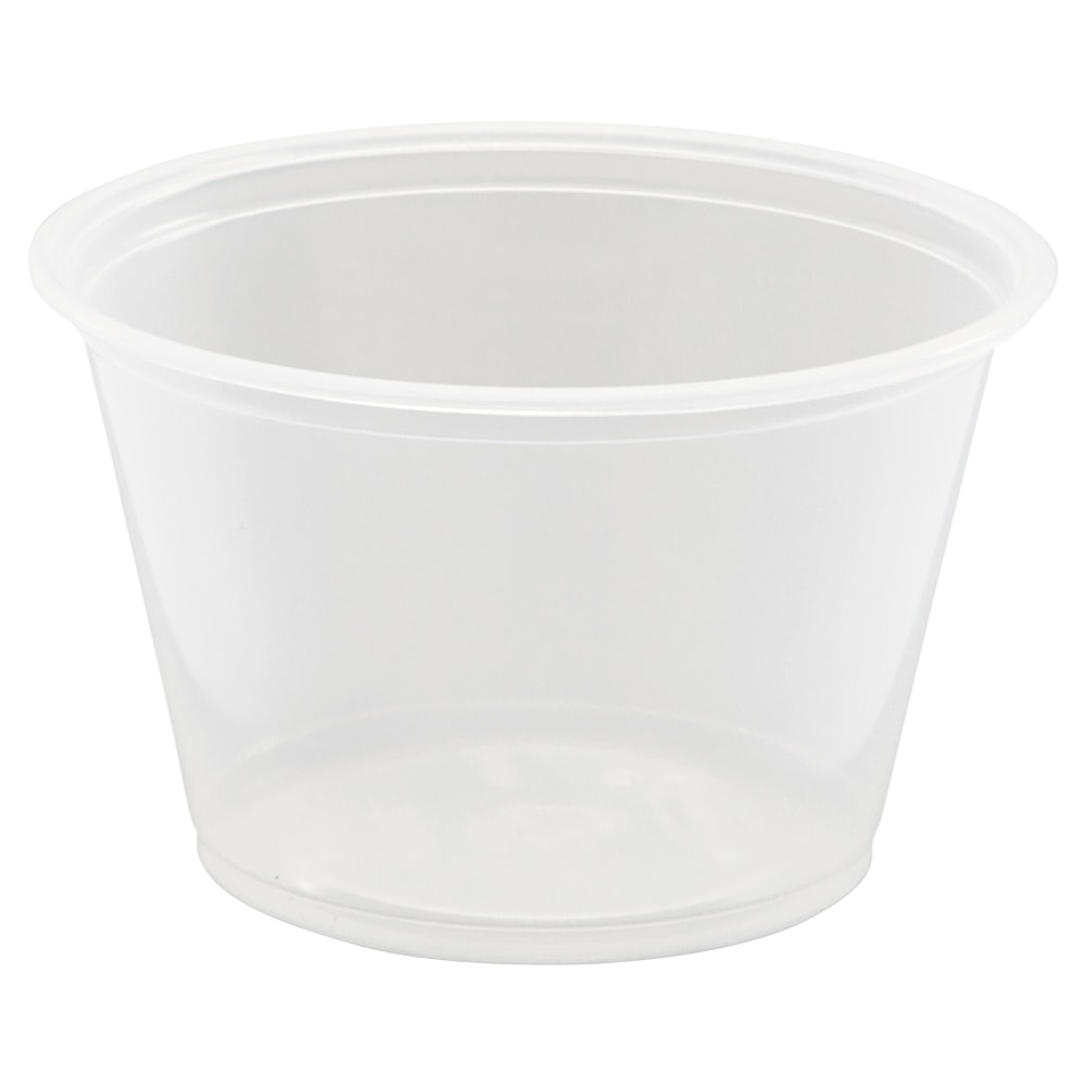 Dart Conex Complements Plastic Portion/Medicine Cups, 4 Oz, Clear, 125 Cups Per Bag, Carton Of 20 Bags MPN:DCC400PC