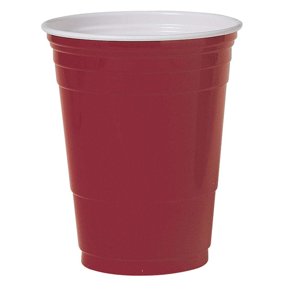 Solo Plastic Party Cups, 16 Oz, Red, Box Of 50 Cups (Min Order Qty 4) MPN:P16R