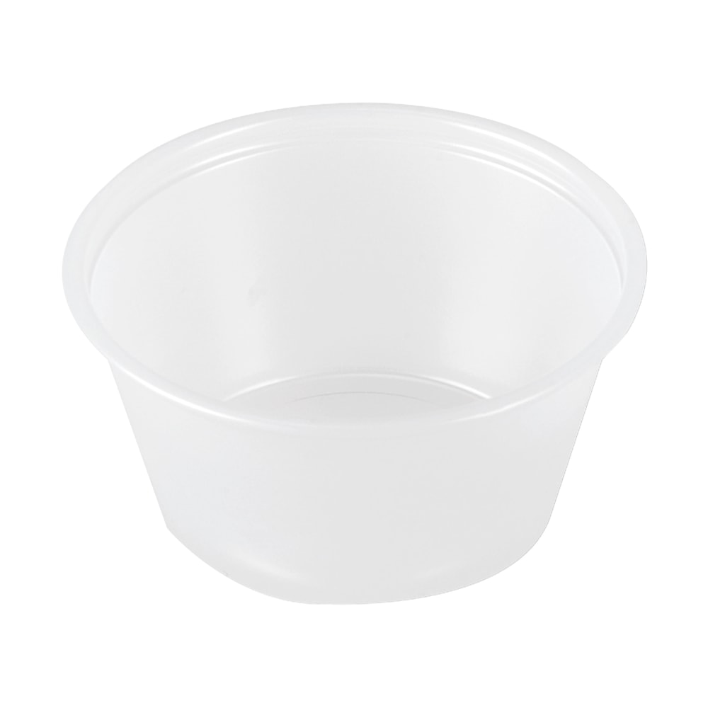 Dart Polystyrene Portion Cups, 2 Oz, Translucent, 250 Cups Per Bag, Case Of 10 Bags MPN:P200N