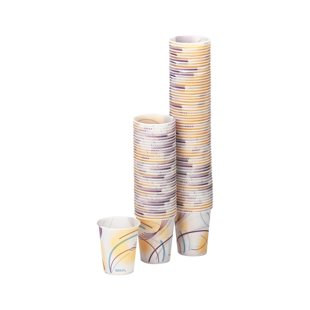 Solo Cup Paper Water Cups, Waxed, 5 oz., 100/Pack MPN:R53SYMPK