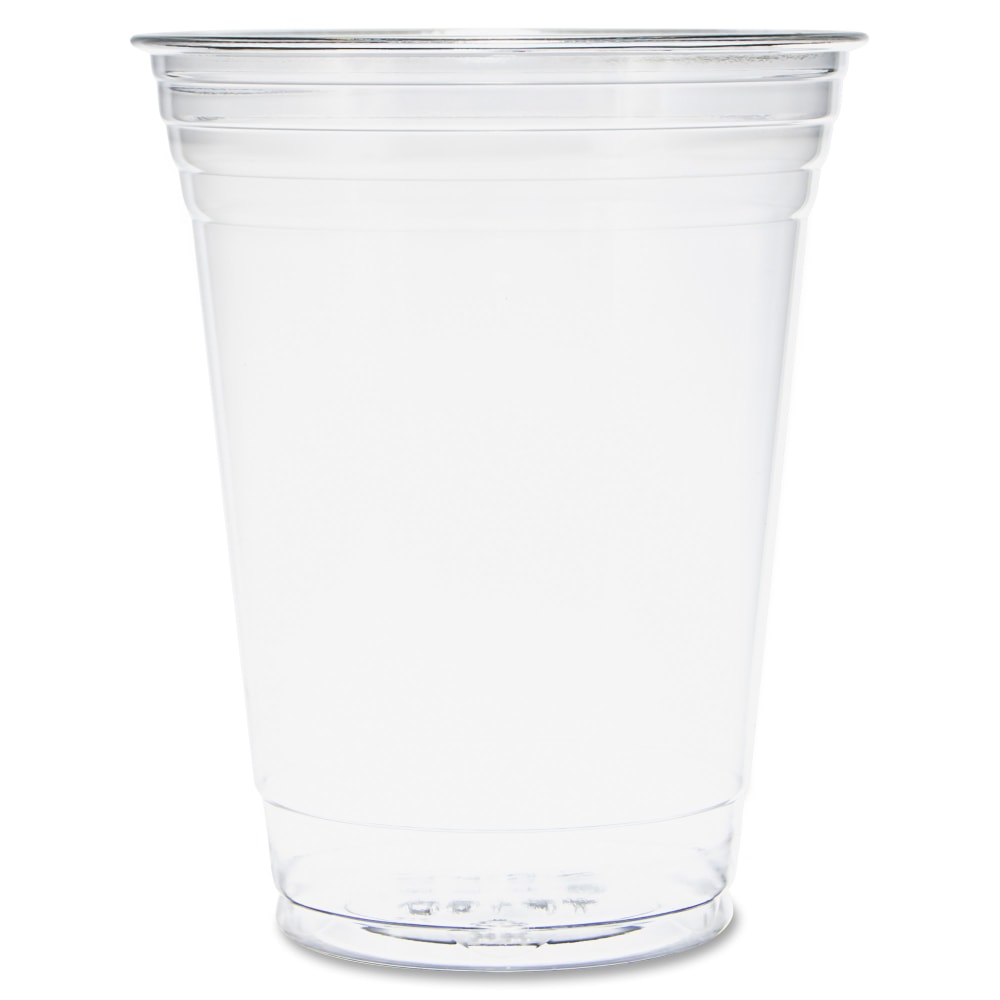 Solo Cup UltraClear Plastic PET Cups - 50 / Bag - 16 fl oz - 20 / Carton - Clear - Polyethylene Terephthalate (PET) - Beverage, Smoothie, Coffee MPN:TP16DCT