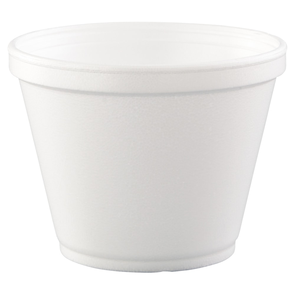 Dart Foam Food Containers, 12 Oz, White, 25 Containers Per Bag, Carton Of 20 Bags MPN:12SJ20