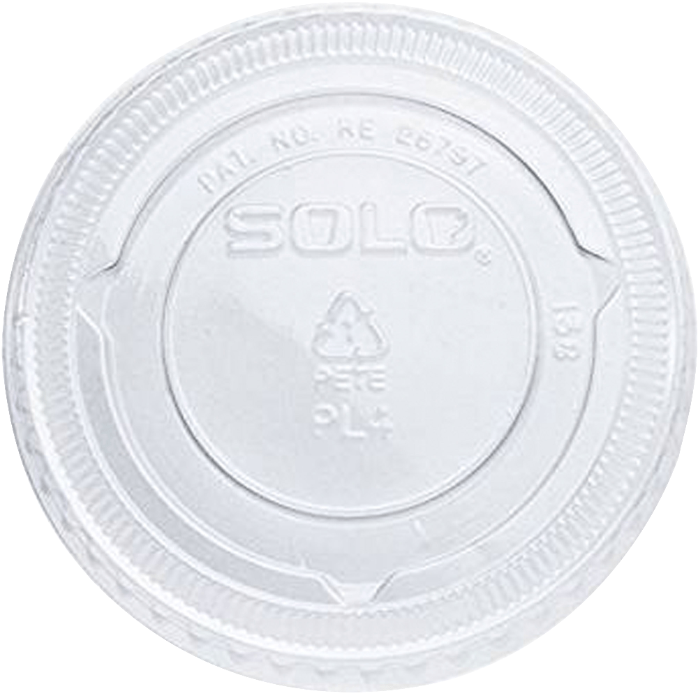 Solo Cup PET Plastic Souffle Portion Cup Lids, Large, Clear, Pack Of 2, 500 MPN:SCCPL4N