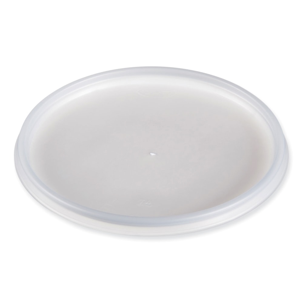 Dart Plastic Lids for Foam Cups, Bowls and Containers, Vented, Fits 12-60 Oz, Translucent, Pack Of 100 Lids, Carton Of 10 Packs MPN:32JLR