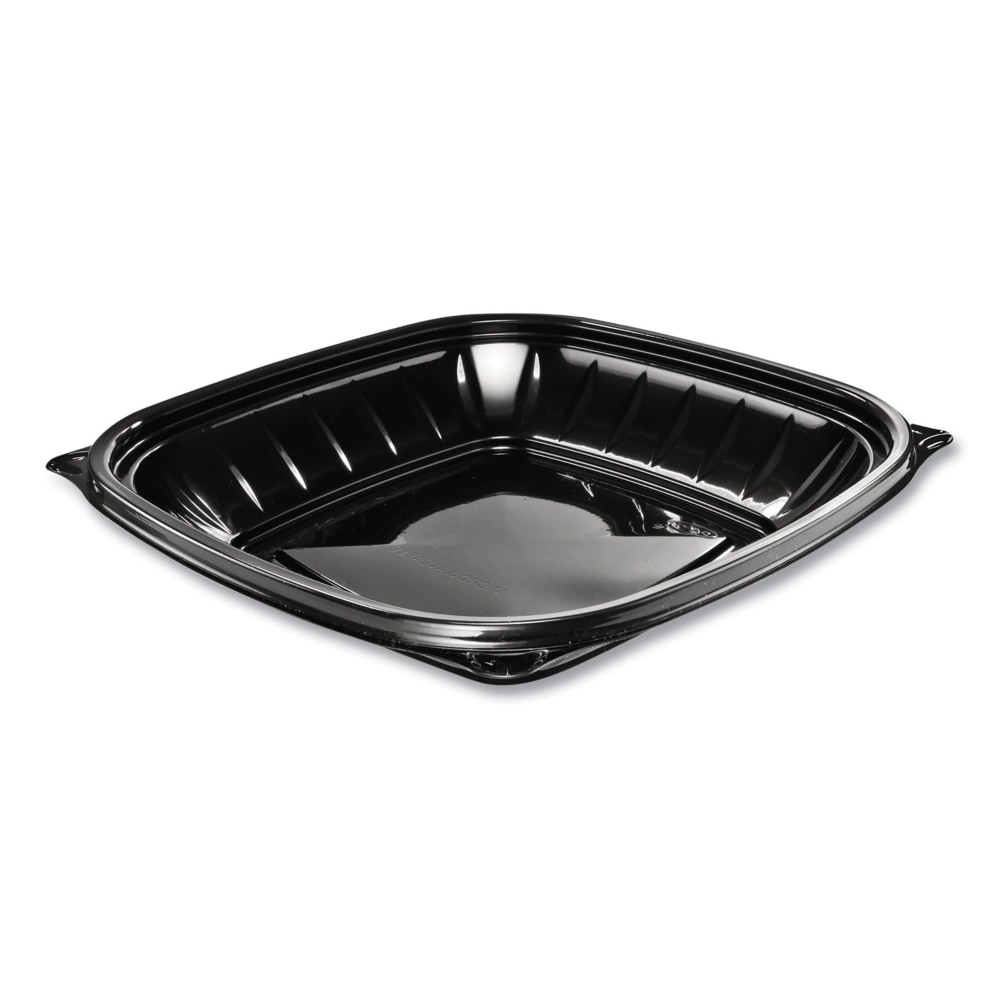 Dart PresentaBowls Pro Square Bowls, 24 Oz, Black, Bag Of 63 Bowls, Carton Of 4 Bags MPN:B24SB