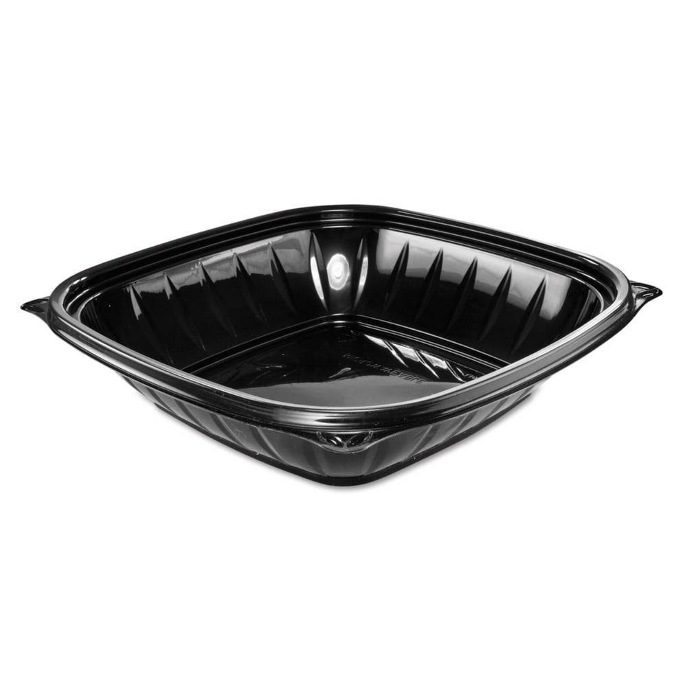 Dart PresentaBowls Pro Square Bowls, 32 Oz, 2inH x 8-1/2inW x 8-1/2inD, Black, 63 Bowls Per Bag, Carton Of 4 Bags MPN:B32SB
