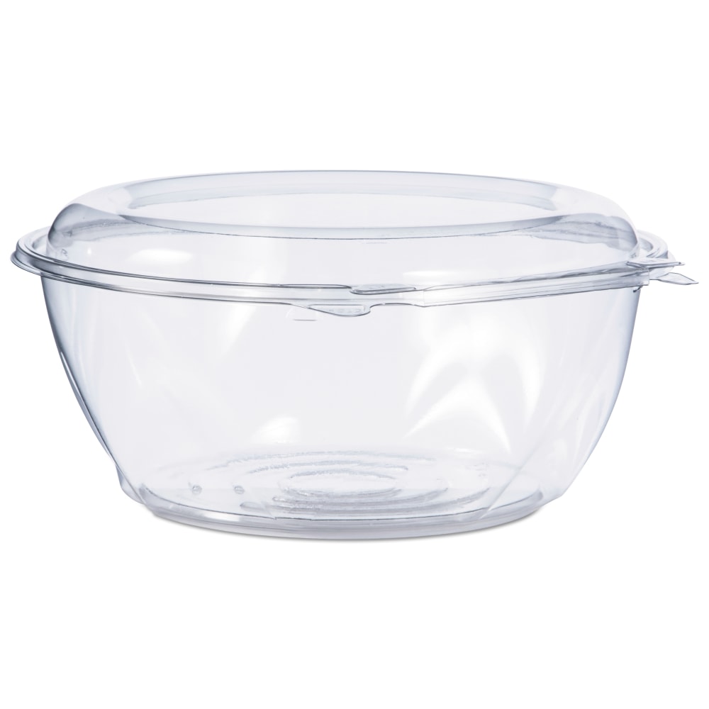 Dart SafeSeal Tamper-Resistant Tamper-Evident Bowls With Dome Lids, 64 Oz, Clear, Carton Of 100 Bowls MPN:CTR64BD