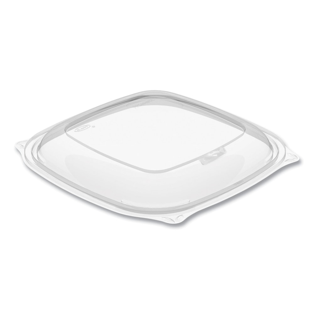 Dart PresentaBowls Pro Clear Square Bowl Lids, Large/Vented, 1inH x 8-1/2inW x 8-1/2inD, 63 Lids Per Bag, Carton Of 4 Bags MPN:PP2464BDL