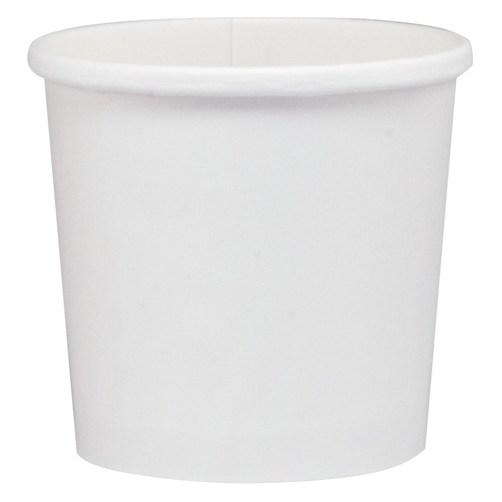 Dart Flexstyle Double Poly Paper Containers, 3 5/8in, 0.375 Qt, White, 25 Containers Per Bag, Carton Of 20 Bags MPN:SCC H4125U