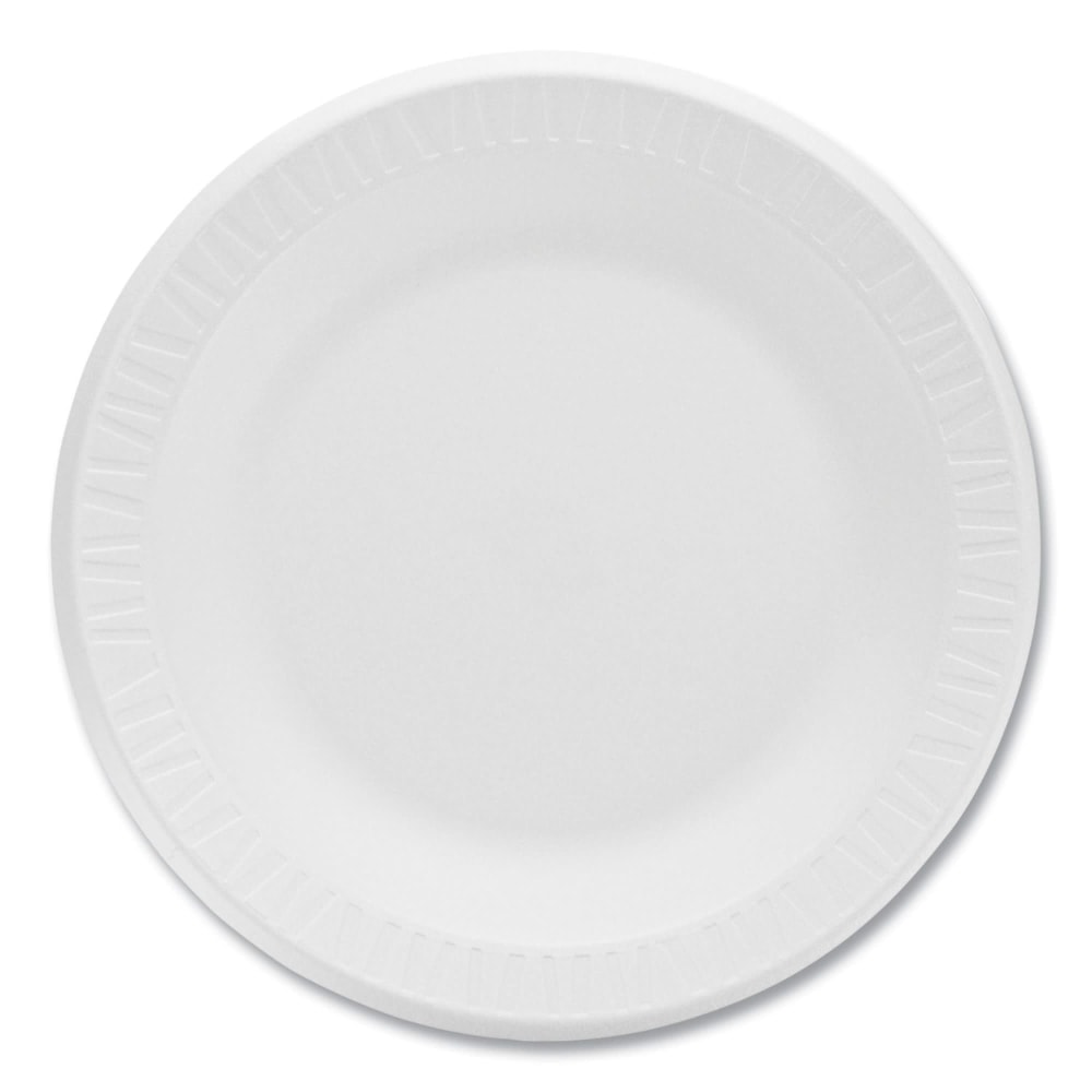 Dart Concorde Non-Laminated Concorde Foam Plate, 10.25in dia, White, 125/Pack, 4 Packs/CT MPN:10PWCR