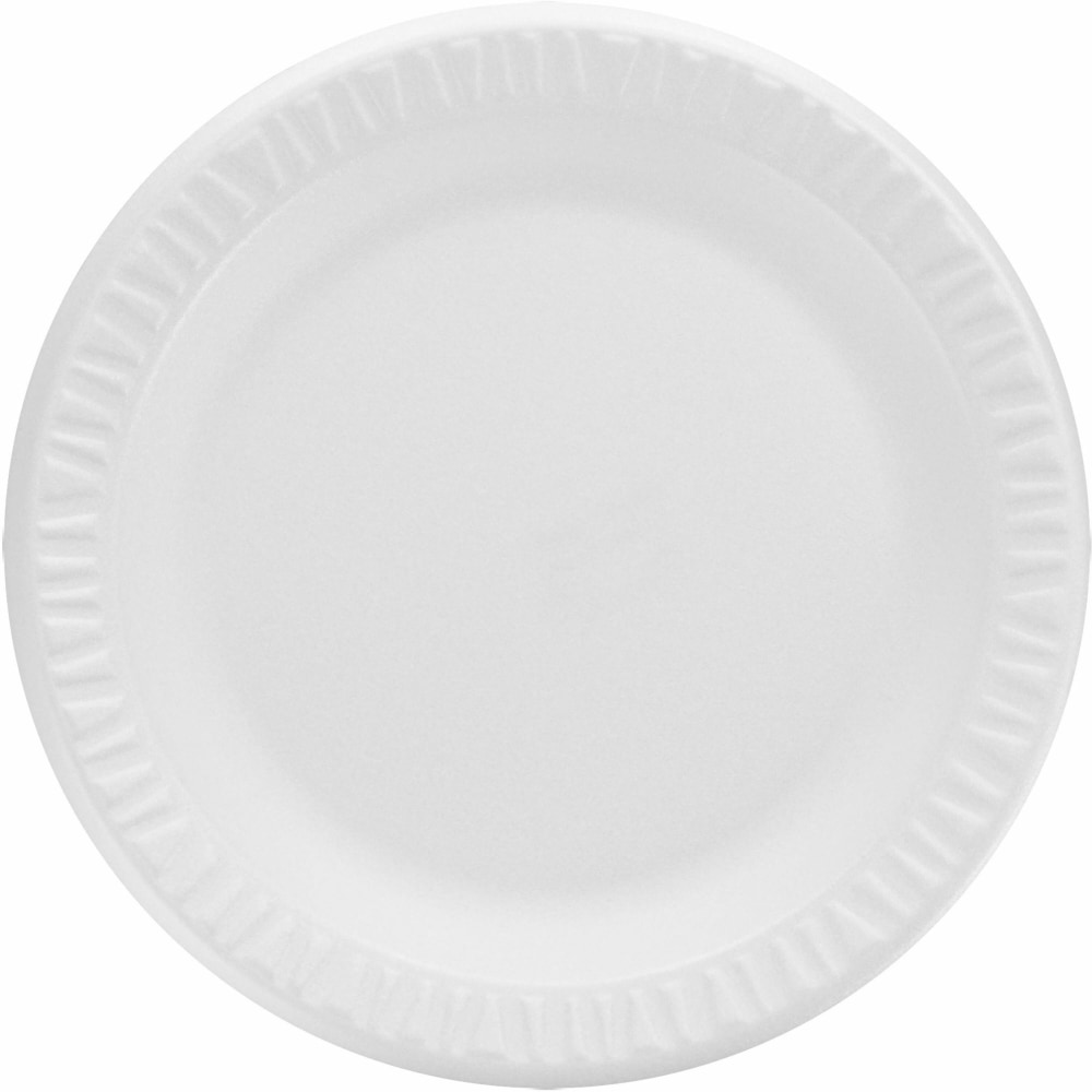 Dart Concorde 9in Nonlaminated Foam Plates - Disposable - 9in Diameter - White - Foam Body - Round - 125/Bag - 4 / Carton MPN:9PWCRCT