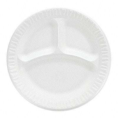 Disposable Foam Plate 9in White PK500 MPN:9CPWC