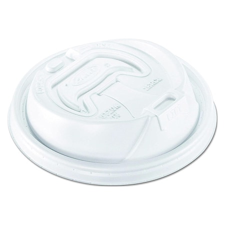 Lid for 12 to 24 oz. Hot/Cold Cup, Dome, Reclosable, Sip Through, White, Pk1000 MPN:16RCL