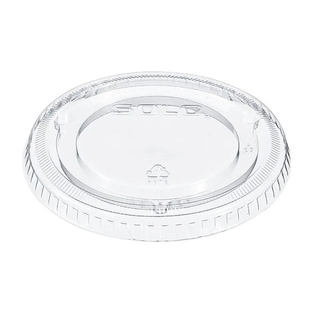 Lid for 9 to 24 oz. Cold Cup, Flat, Non Vented, Clear, Pk1000 MPN:662TP