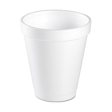 Disposable Hot cup 6 oz. White, Foam, Pk1000 MPN:6J6