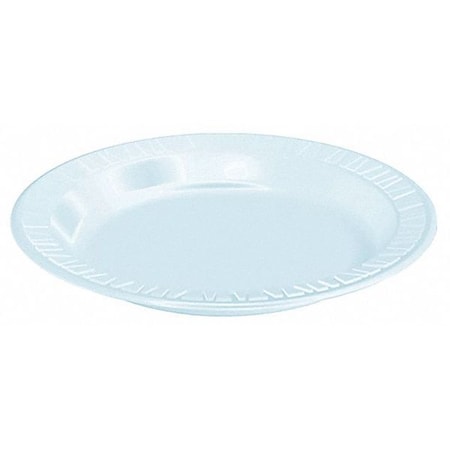 Disposable Foam Plate, 6 in, WH, PK1000 MPN:6PWCR / 6PWC