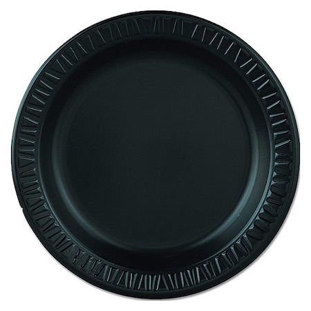 Disposable Foam Plate, 9 in, Black, PK500 MPN:9PBQR