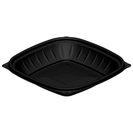 Bowl, Plastic, 24 oz., Black, Square, PK252 MPN:B24SB