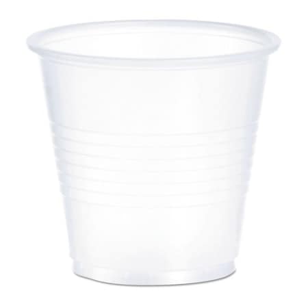 Plastic Cup 3.5 oz., Clear, Plastic, Pk100 MPN:Y35PK