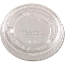 Dart® Portion Cup Lids Fits 1-1/2-2 oz. Cups Plastic Clear 2500/Carton DCCPL200N