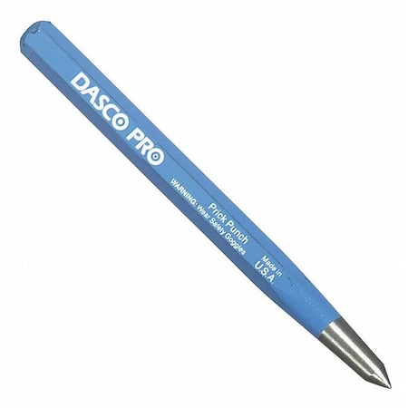 Prick Punch, 5/16 x 4-1/2 In, Carbon Steel MPN:540
