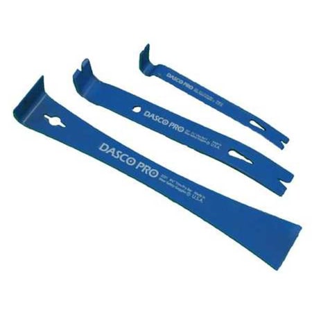 Pry Bar Set, Pieces 3, High Carbon Steel MPN:91