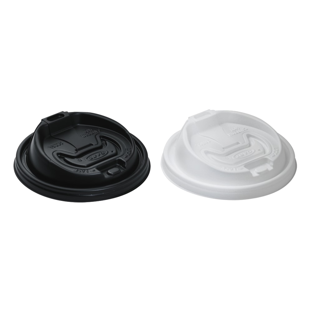 Dart Optima Reclosable Hot Cup Lids, For 12-24 Oz Foam Cups, White, Case Of 1, 000 MPN:16RCL