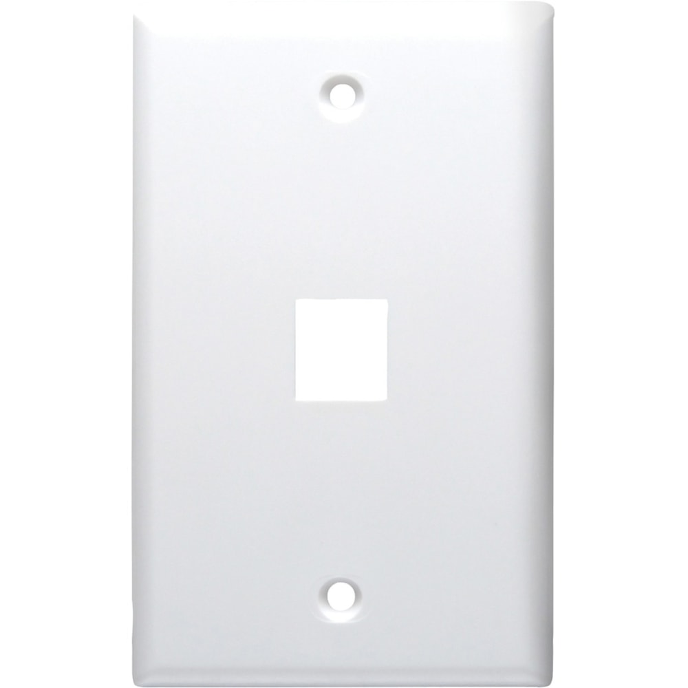 DataComm 20-3001-WH Keystone Faceplate - 1 x Socket(s) - White MPN:20-3001-WH