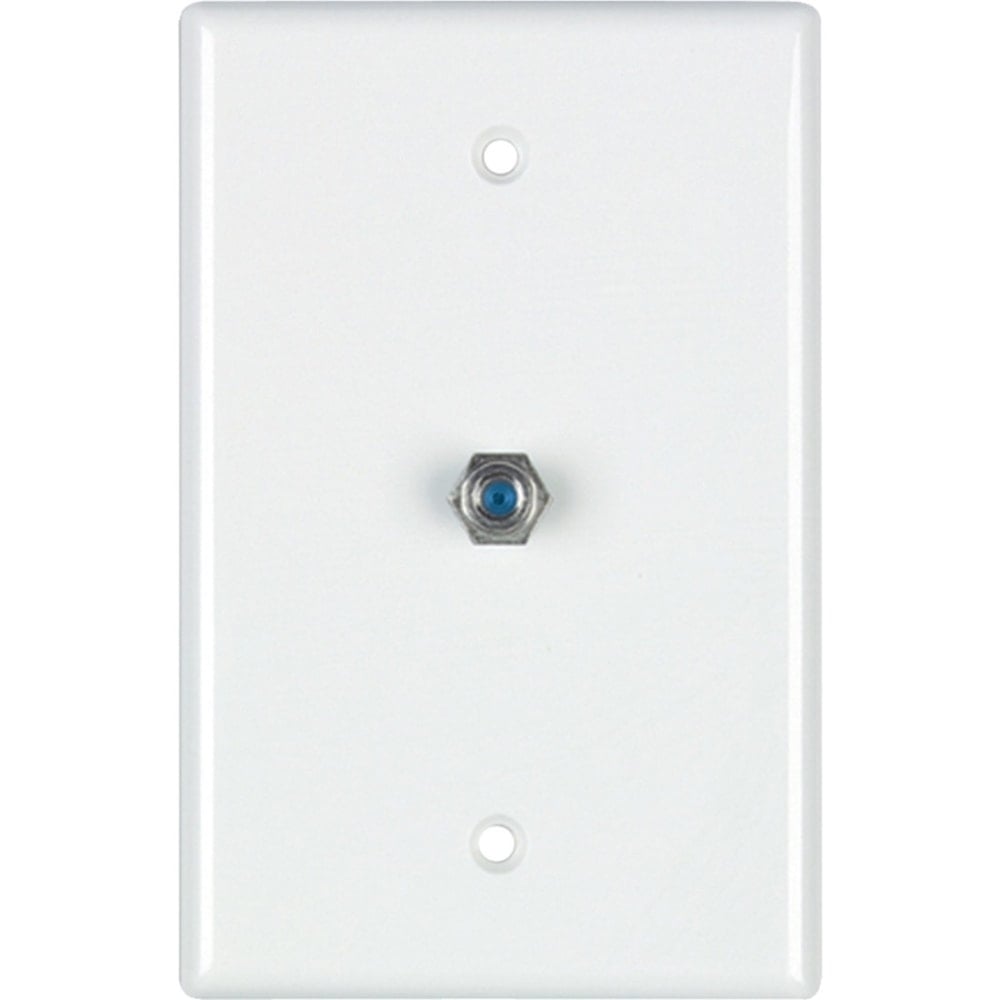 DataComm 2.4 GHZ Coax Wall Plate, White, UL - 1-gang - White MPN:32-2024-WH