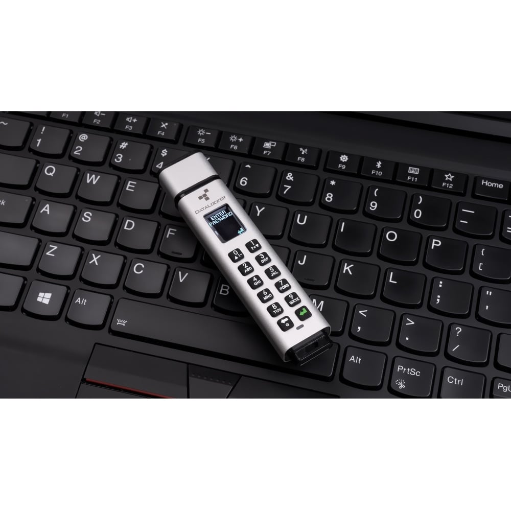 DataLocker K350 64 GB Encrypted USB Drive - 64 GB - USB 3.2 (Gen 1) Type A, USB 2.0 Type A - 190 MB/s Read Speed - SK350064FE MPN:SK350-064-FE