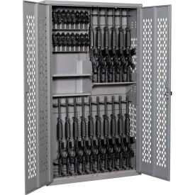 Datum Argos Gun Cabinet AWC72H18R20P-1 - 18 Rifles & 20 Pistols w/2 Half Shelves 42x15x72 Stealth AWC72H18R20P-1-WS25