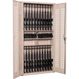 Datum Argos Gun Cabinet AWC84H24R20P-1 - 24 Rifles & 20 Pistols 2 Half Shelves 42x15x84 Gray AWC84H24R20P-1-WS23