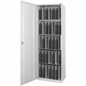Datum LapTop Tower™ Storage Locker with Left-Hinged Door Light Gray LTV-1L-T47