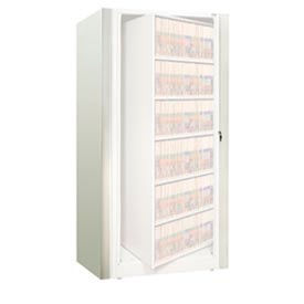 Rotary File Cabinet Components Legal End Panel Kit 6-High Bone White XLG-6E-T15