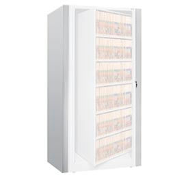 Rotary File Cabinet Components Legal End Panel Kit 6-High Light Gray XLG-6E-T47