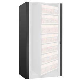Rotary File Cabinet Components Legal End Panel Kit 7-High Black XLG-7E-T25