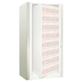 Rotary File Cabinet Components Legal End Panel Kit 8-High Bone White XLG-8E-T15