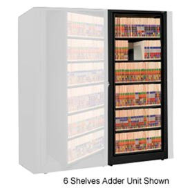 Rotary File Cabinet Adder Unit Legal 4 Shelves Black XLG-A5-T25
