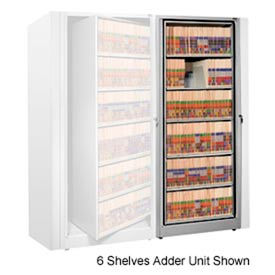 Rotary File Cabinet Adder Unit Legal 7 Shelves Light Gray XLG-A8-T47