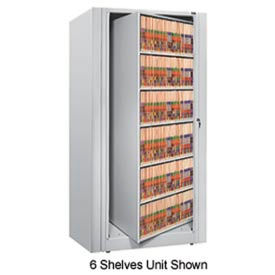 Rotary File Cabinet Starter Unit Legal 1 Shelves Light Gray XLG-S2-T47